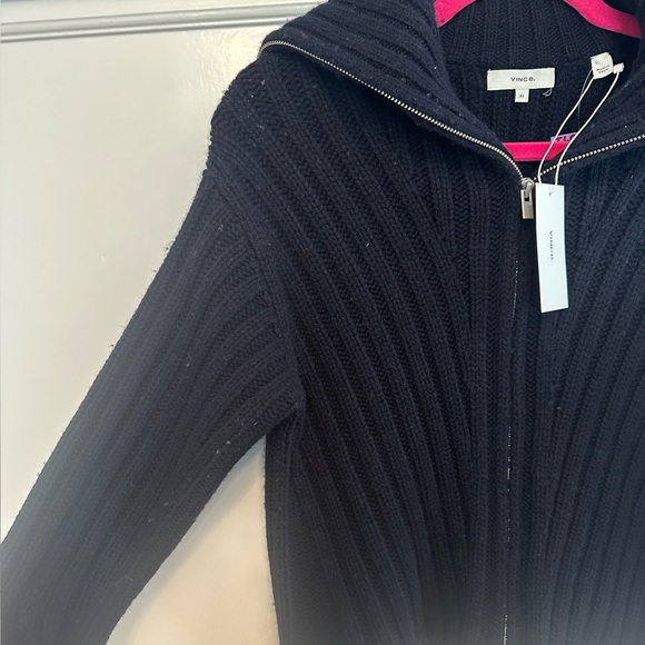 Vince Rib Transfer Zip Up - Picture 2 of 15